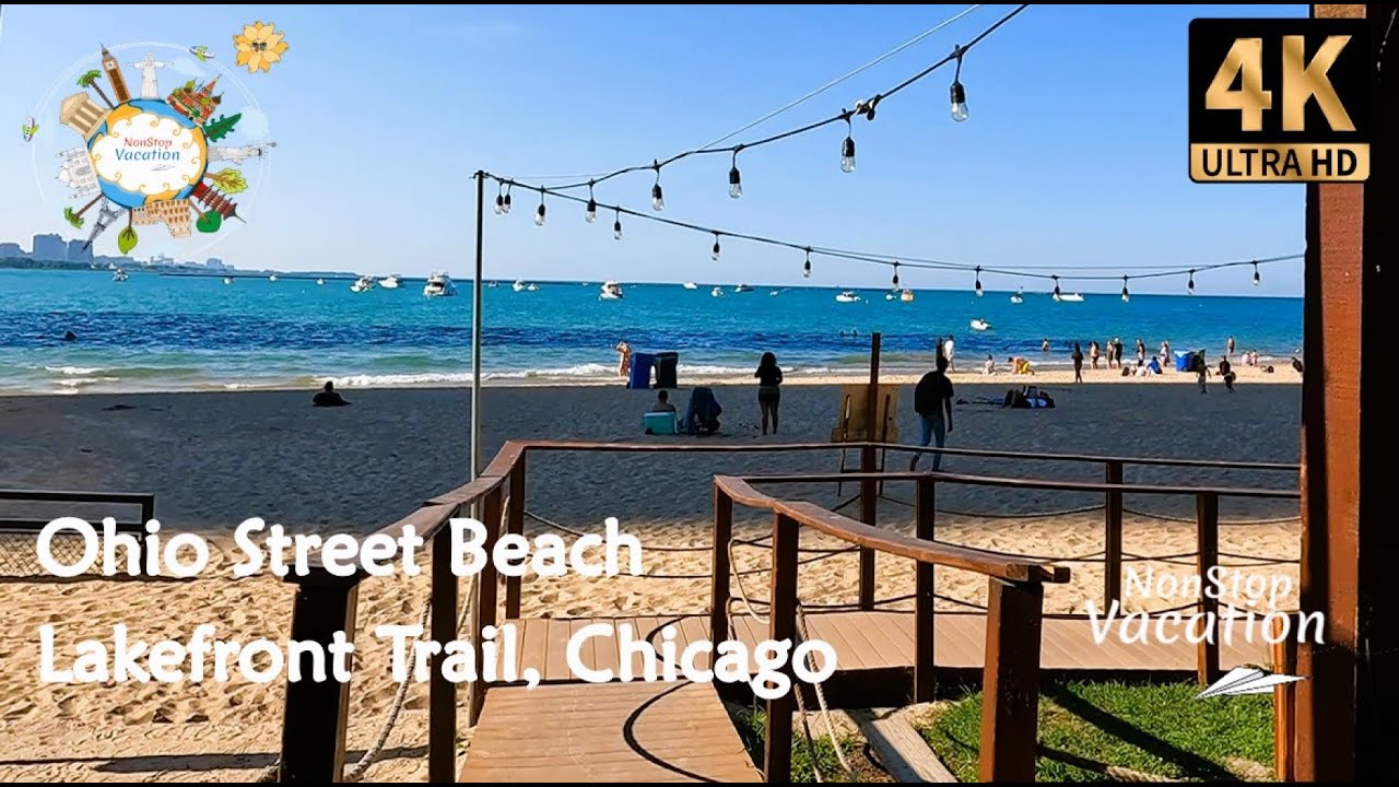 Ohio Street Beach Chicago & Lakefront Trail Lake Michigan Chicago Illinois Travel Walk Tour
