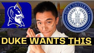 How to Get Into Duke in 2026 | The Greatest Guide On YouTube