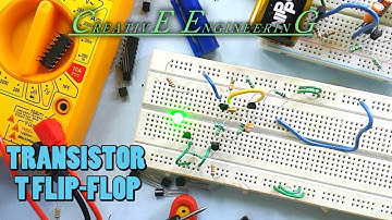 Working of T flip flop || Home made DIY using discrete transistors #flipflops #digitalelectronics