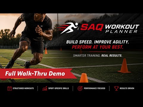SAQ Workout Planner & Game Speed Development System Demo | Build Speed & Agility Workouts Fast