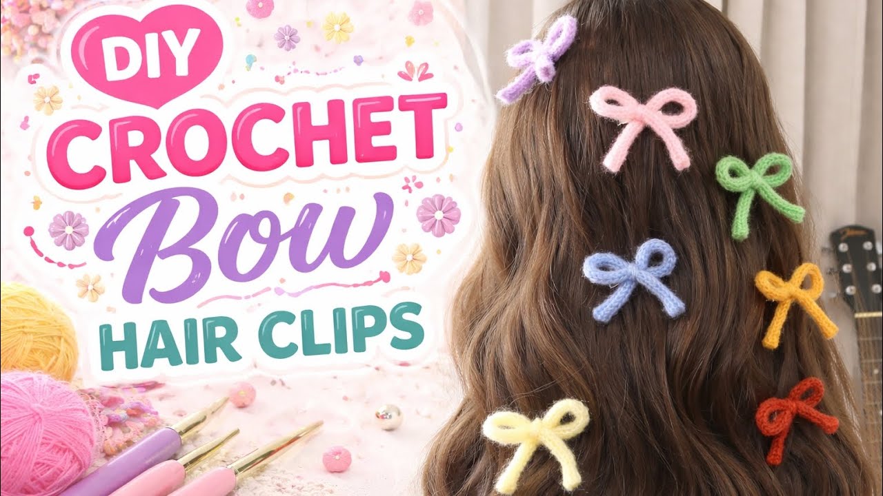 How to crochet a bow | simple crochet bow for beginners 