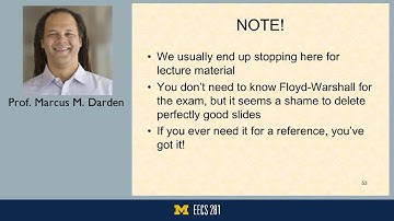 EECS 281: W20 Lecture 24 - Knapsack and Shortest Path