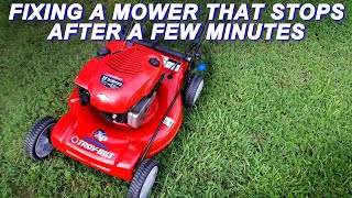 Fixing A Troy-Bilt Mower That Starts But Stops After A Few Minutes