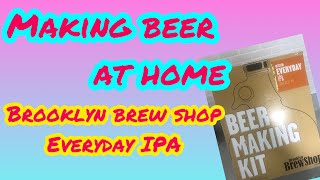 Making Beer at Home. Brooklyn brew shop Everyday IPA