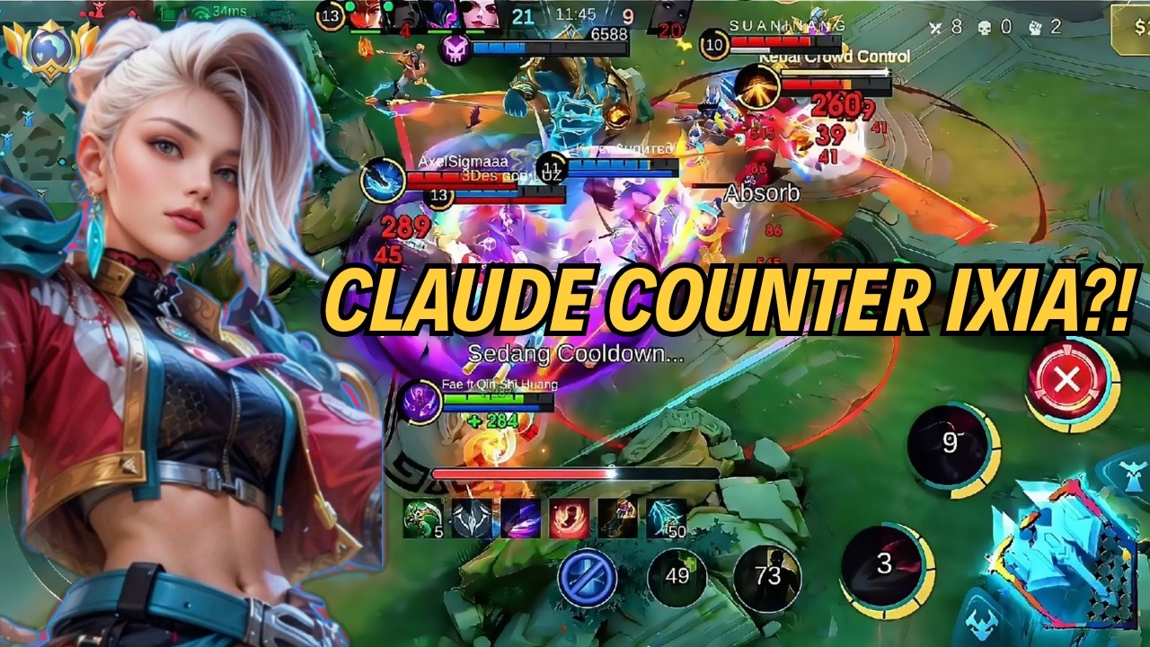 CLAUDE COUNTER IXIA?! Gameplay Brutal Ranked Mythic | MLBB