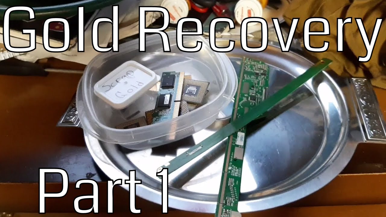 Extracting gold from CPU's & Circuit boards! (Part 1) - YouTube