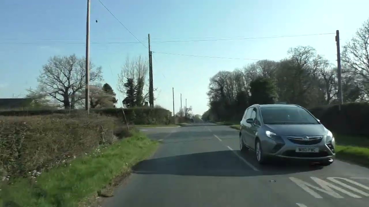 Driving From Rhydd To Hanley Swan, Worcestershire, England Saturday, 26th March 2021