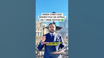 If your #greencard case got denied, you can file an appeal using Form I-290B motion to reopen!