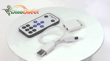 Micro Universal Dock AV Adapter with IR Remote Control for iPod / iPhone 3G  from Dinodirect.com