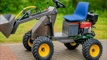 From Scrap to Beast: DIY Hydraulic Loader Build from a Lawn Tractor
