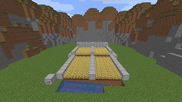 How to build easy automatic wheat farm in Minecraft - 1.15