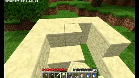 Minecraft Tutorial #1 - Cobblestone Generator.avi
