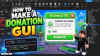 Roblox Studio (How to Make a Donate Gui) 2020