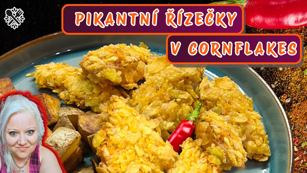 Pikantní řízečky v cornflakes