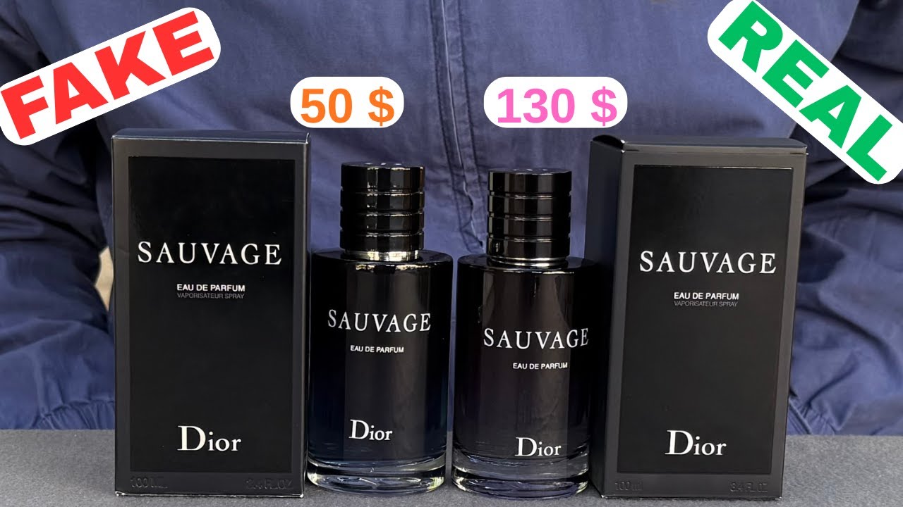 Fake vs Real Dior Sauvage EDP Perfume 100 ml - YouTube