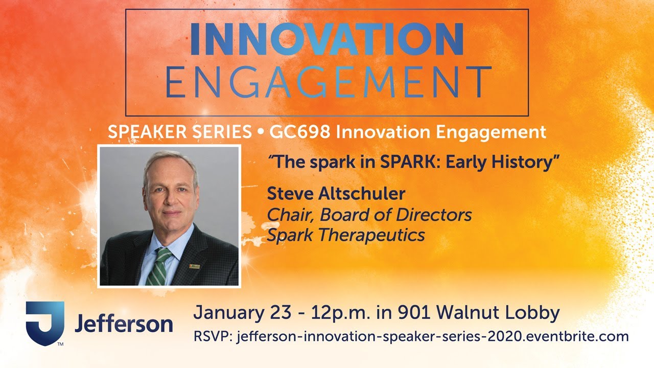 January 23 - 2020 Speaker Series - Steve Altschuler