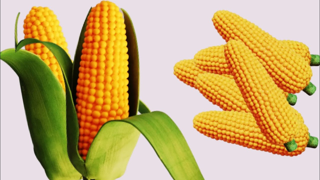 Corn craft making idea/thermocol corn making/diy corn craft YouTube
