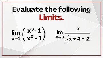 Limits and Continuity Example and Solution : How to Evaluate the Limits for Rational and Square root