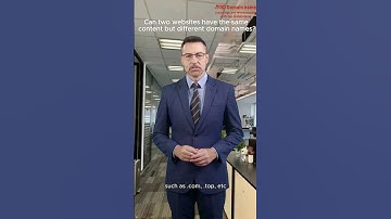 Can two #websites  have the same content but different #domain  names?