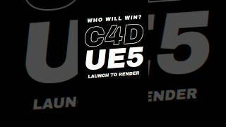 Cinema 4D versus Unreal Engine 5 | Launch to render Comparison | Its a render rush #Short @effectatron