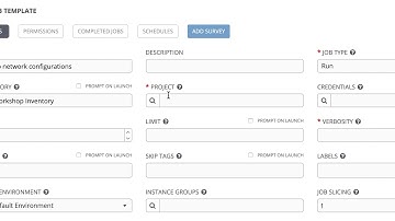 Workshop: Red Hat Ansible Tower Job Template Overview