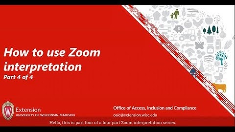 How to use Zoom interpretation English