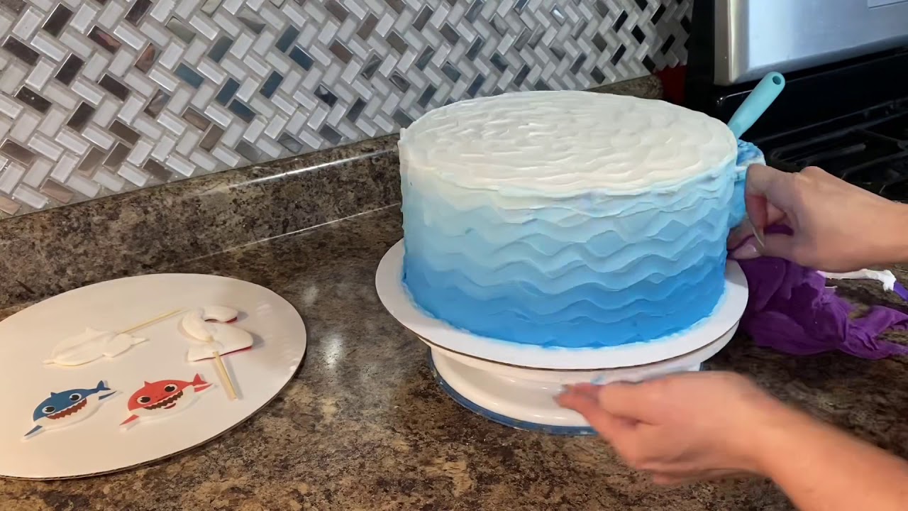 How To Make A Baby Shark Cake Youtube