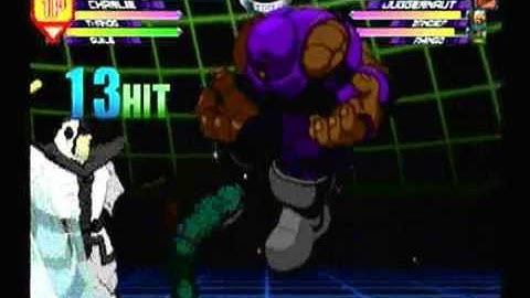 MvC2: Guile/Charlie Freeze Throw Combos v.2