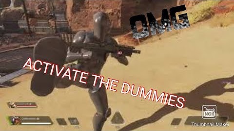 How to activate the dummies on apex legends firing range