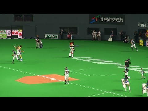20190804 ファイターズのスターター送り出しでもポリーは掘りまくってる！