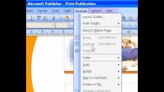 Microsoft Office Publisher 2003 Align an object using rotate or flip Profile