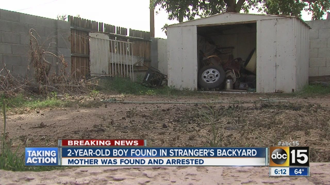 Mother arrested after toddler found wandering in W. Phoenix - YouTube