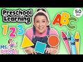 Ms Rachel &amp; Elmo Get Ready For School - ABC Song, Numbers, Colors - Toddler &amp; Preschool Learning