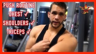 PUSH Workout "Chest ✓ Shoulder ✓ Tri ✓" (Gym Guide Continuation)