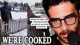 ICE Surrounded A Family Over A DoorDash Order | HasanAbi Reacts