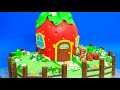 How To Make A Strawberry House Garden Cake by Cakes StepbyStep