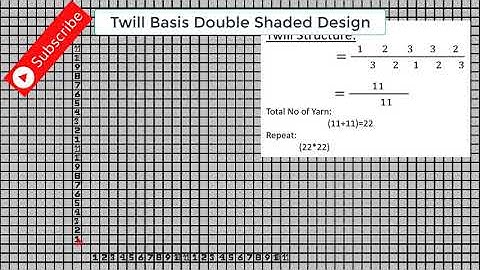 FSD-Part-19||Twill Basis Double Shaded Design||