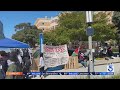 Protest encampment crops up at uc irvine