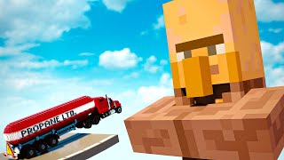 Cars vs Minecraft Villager | Teardown