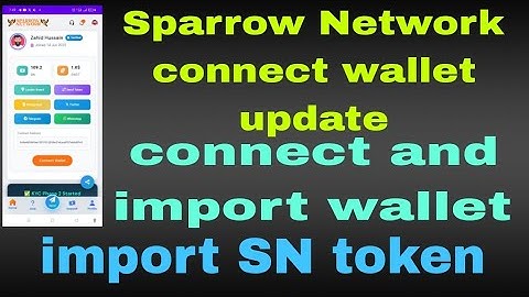 Sparrow Network Connect wallet update 
