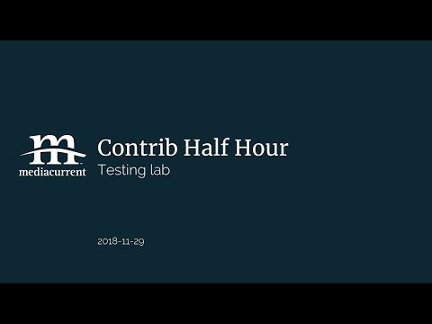 Mediacurrent Contrib Half Hour, 2018-11-29