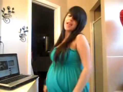 Pregnant woman pregnant dance - YouTube