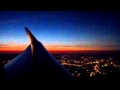 Night flight over Moscow (Boeing 737-800)