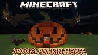 Minecraft House Tutorial/Spooky pumpkin house Tutorial (Halloween)
