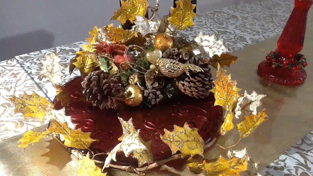 Centro De Mesa Navideño cocina abierta
