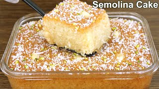 1 Egg Semolina Cake Recipe | Easy Dessert