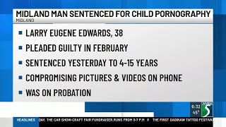 Midland man sentenced for child abuse material possession