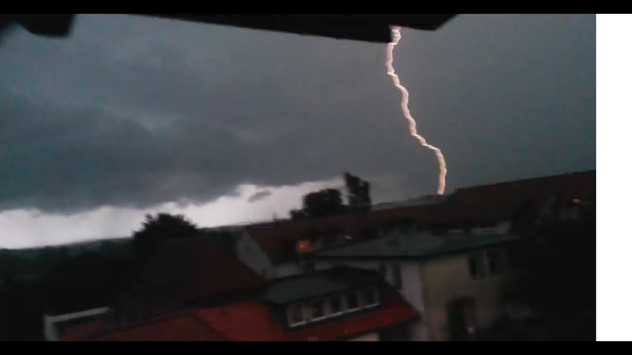 #Schwere Unwetter!! aber richtig Heftig eine Richtige Gewitterwelle über den Harz