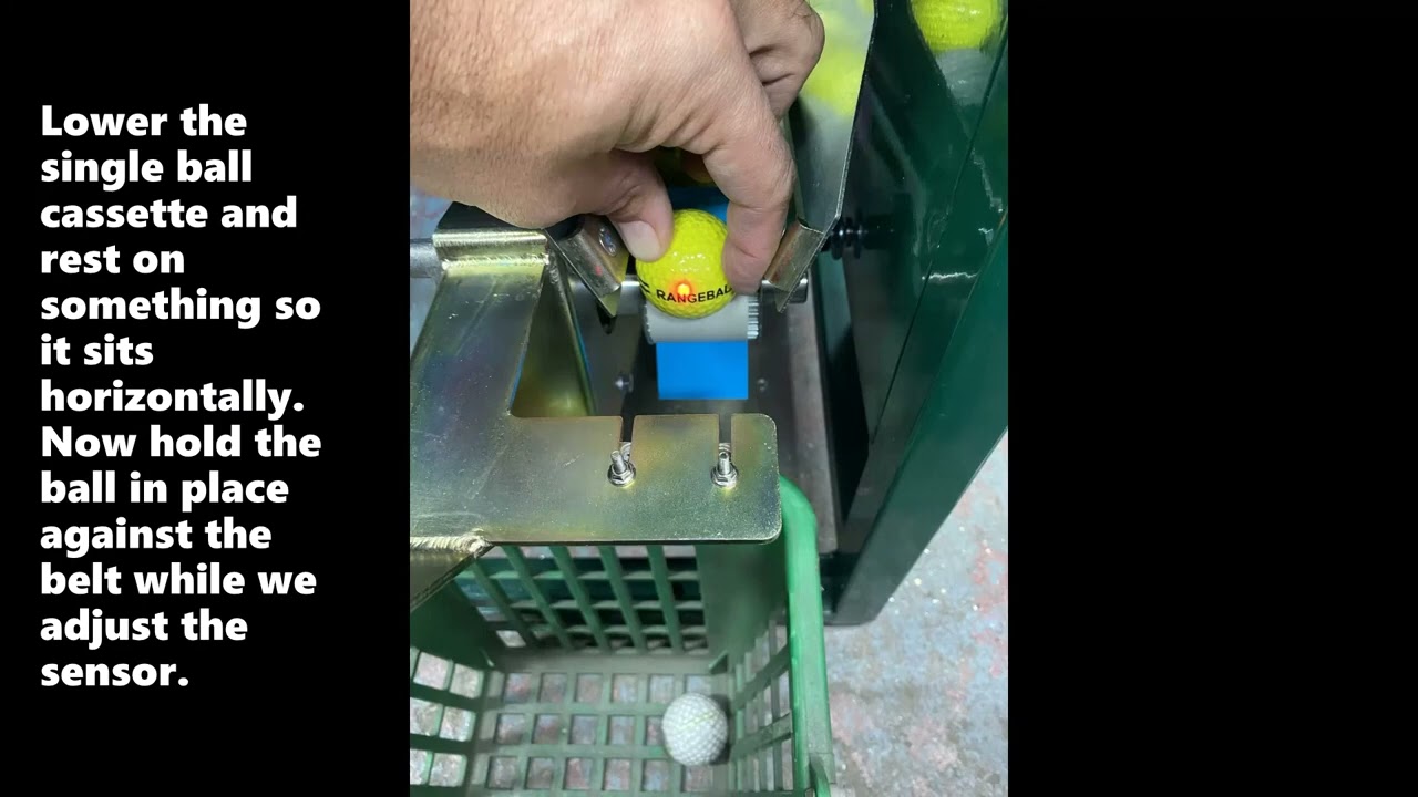 EGM Golf Ball Dispenser - Ball Sensor Adjustment - YouTube