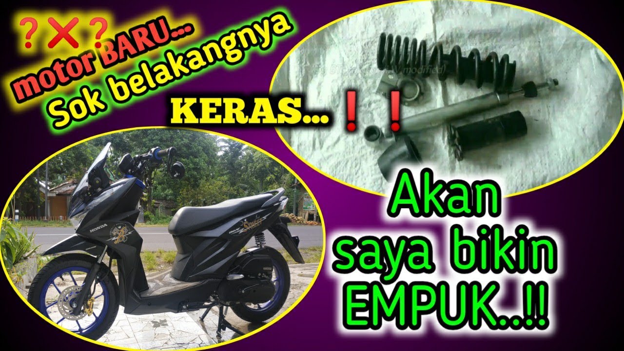 🔴CARA MENGATASI suspensi belakang KERAS, new BeAT/STREET 2020  ☑️vlog 147